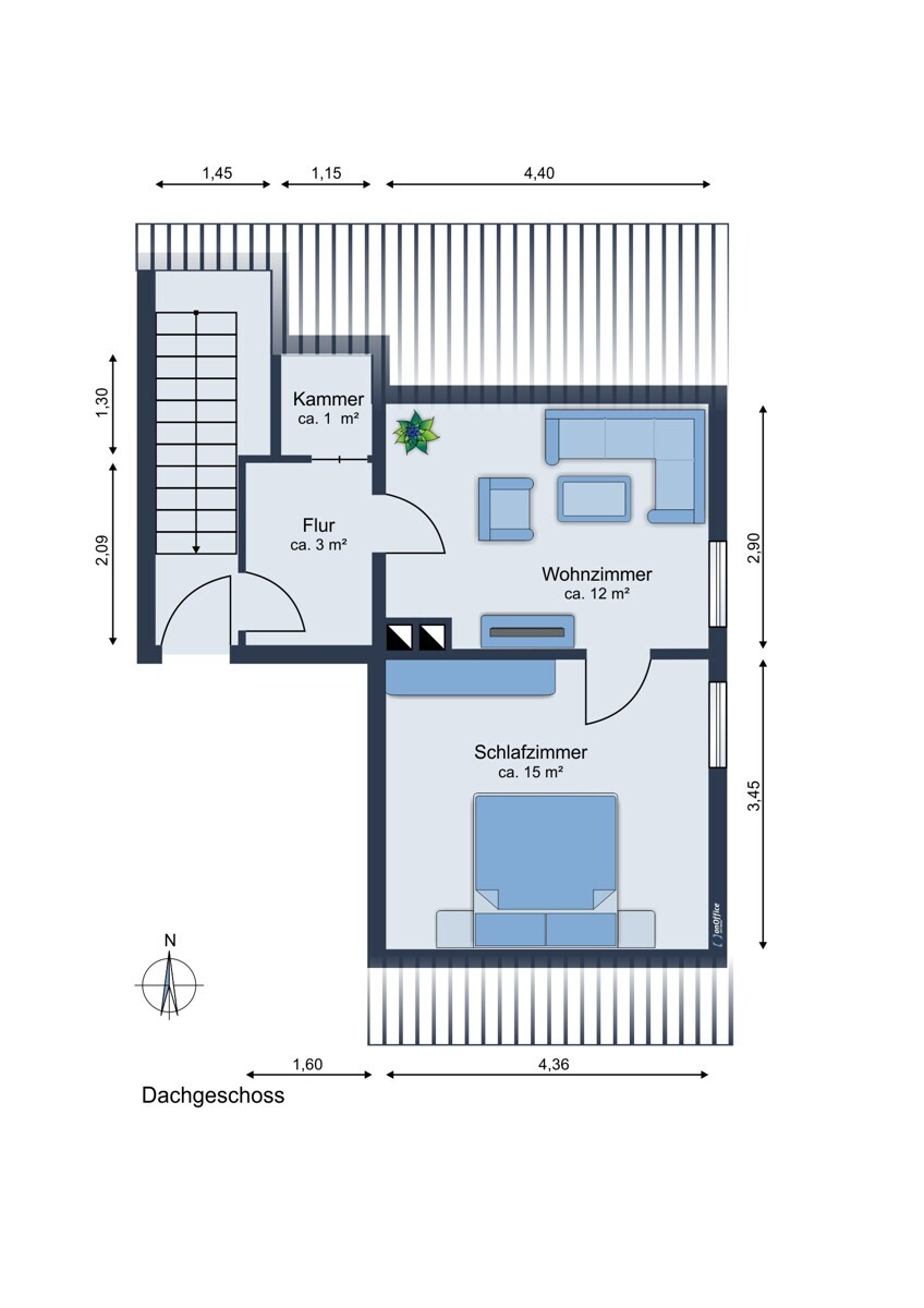 Grundriss Dachgeschoss