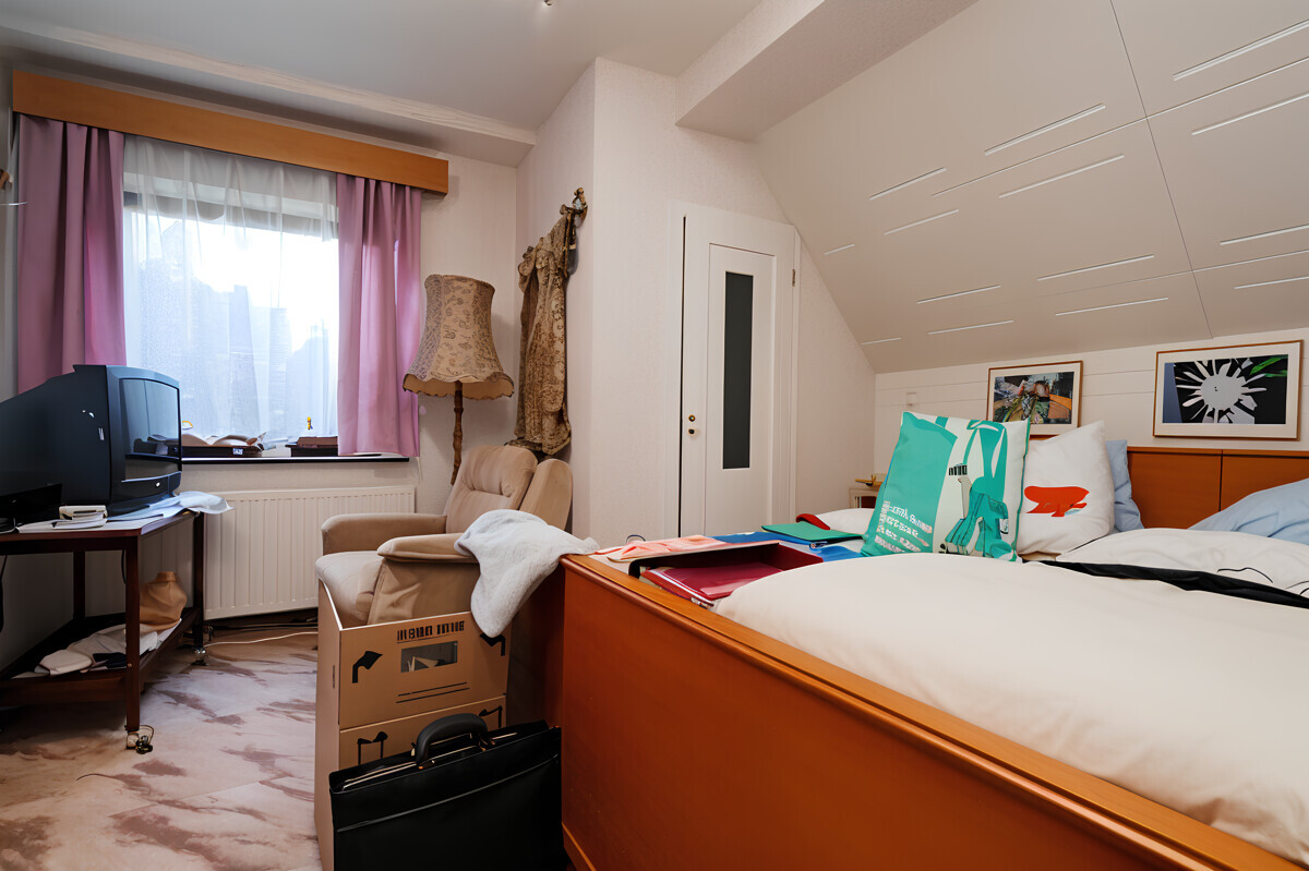 Das gut geschnittene Schlafzimmer