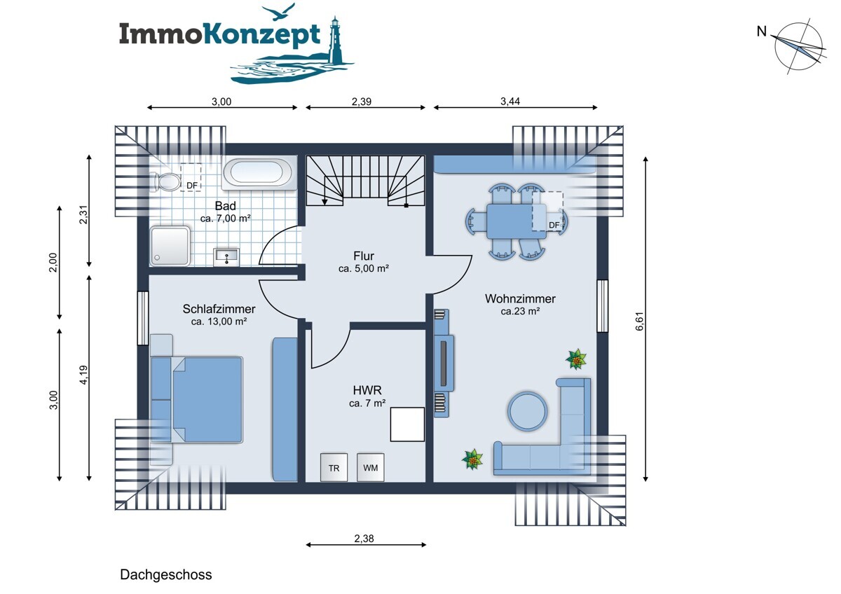Grundriss Dachgeschoss