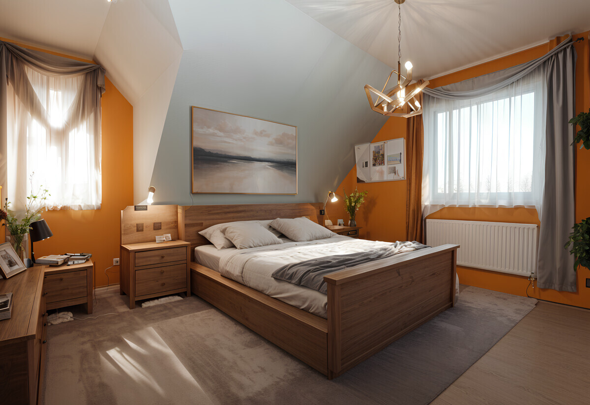 Das ruhige Schlafzimmer