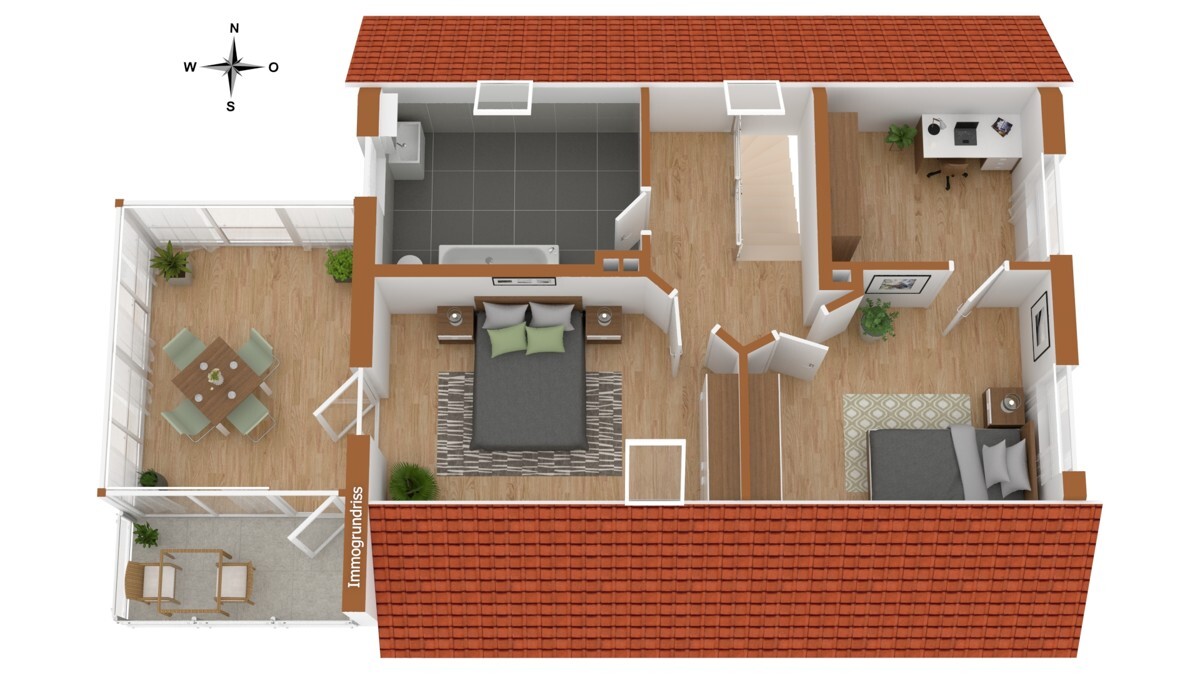 Dachgeschoss 3D