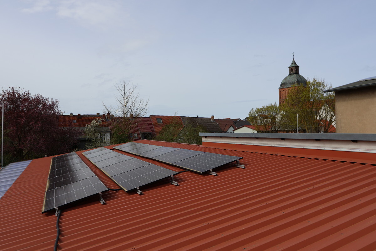 mit Blick auf die Marienkirche