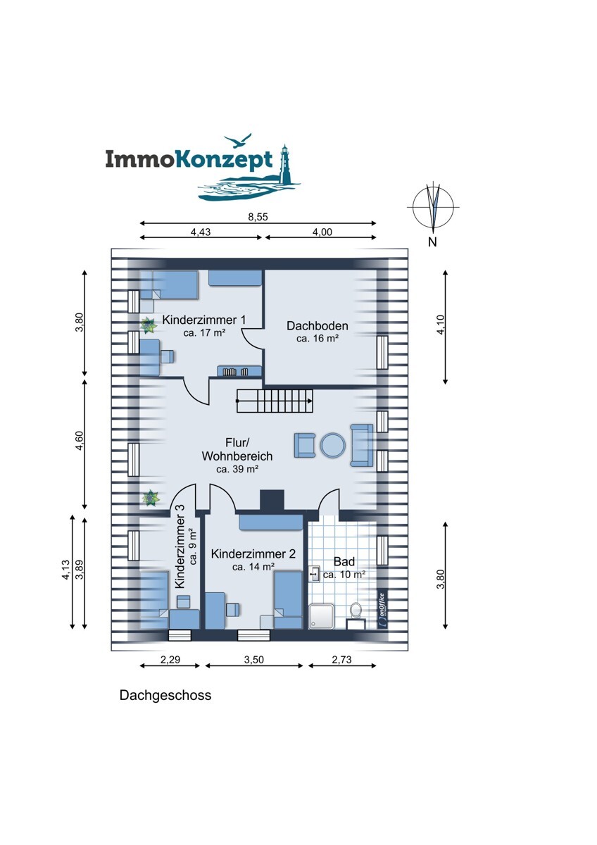 Grundriss Dachgeschoss