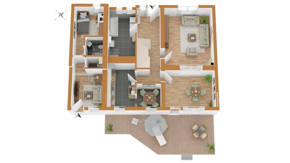 Grundriss EG 3D