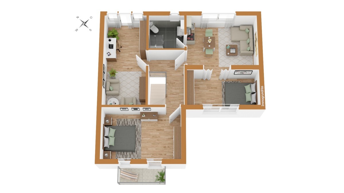 Grundriss OG 3D