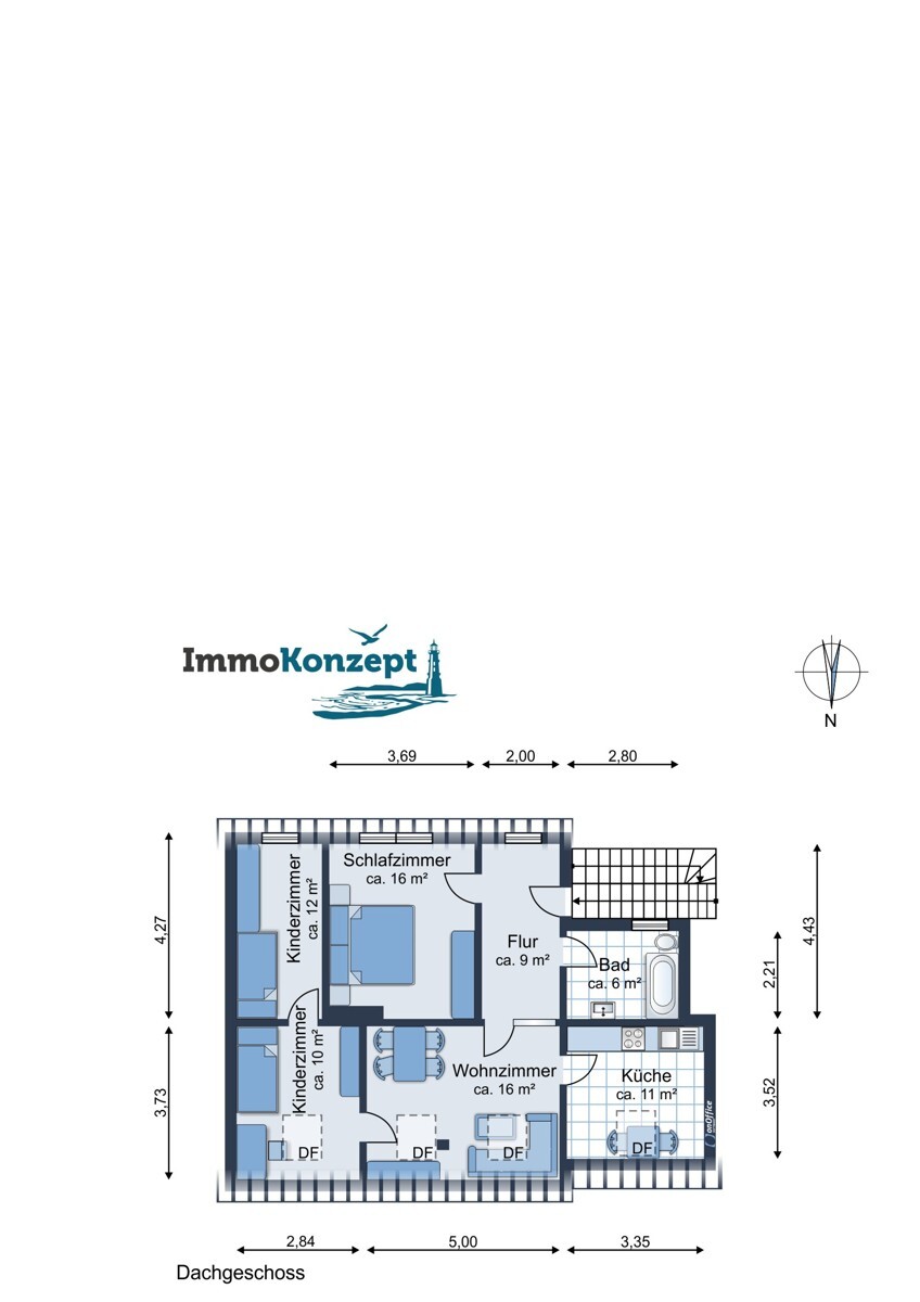 Grundriss Dachgeschoss