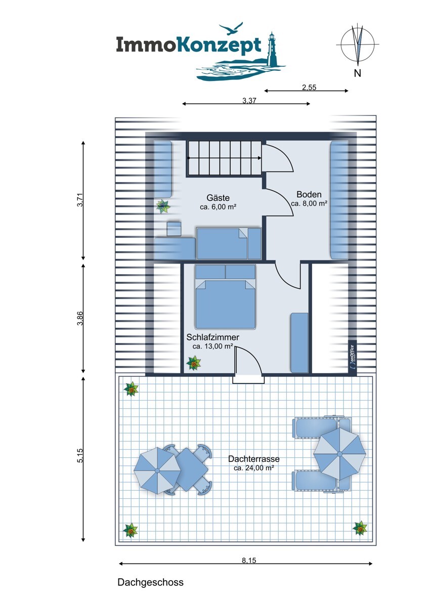 Grundriss Dachgeschoss