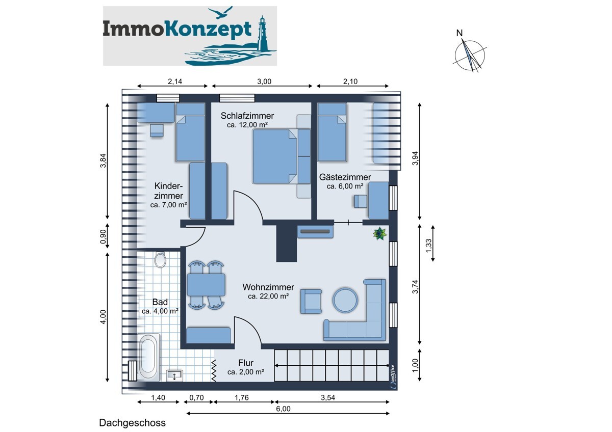 Grundriss Dachgeschoss