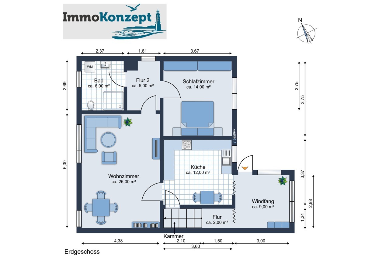 Grundriss Erdgeschoss