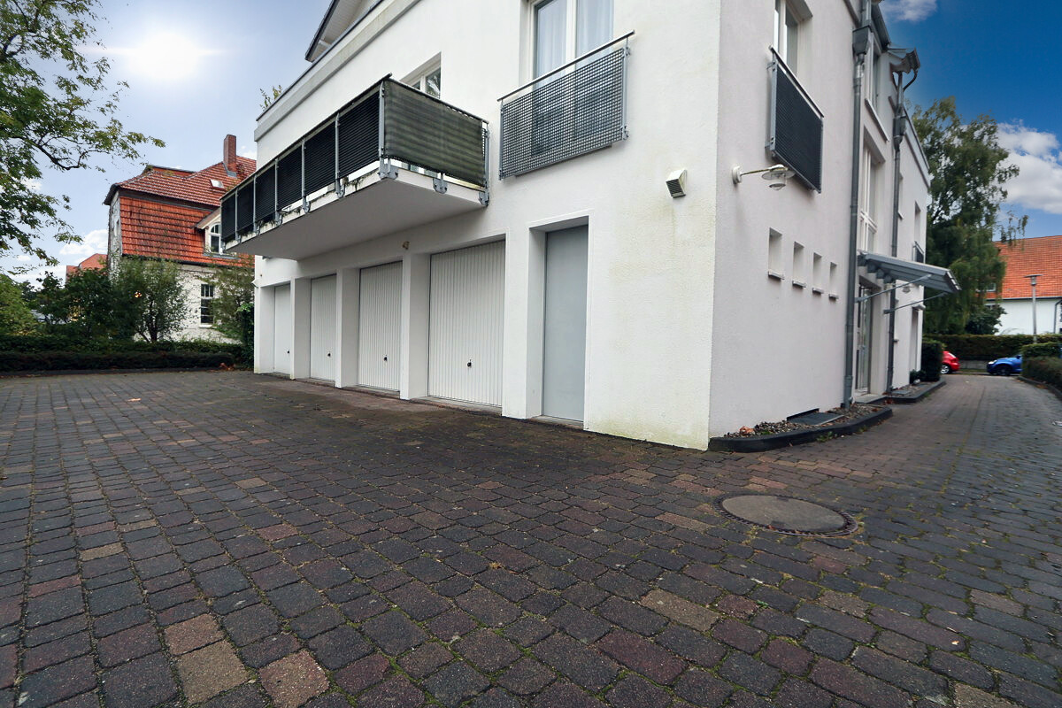 Die Zufahrt zur Garage