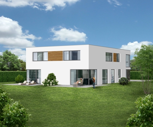 Foto groß Visualisierung Gartenansicht