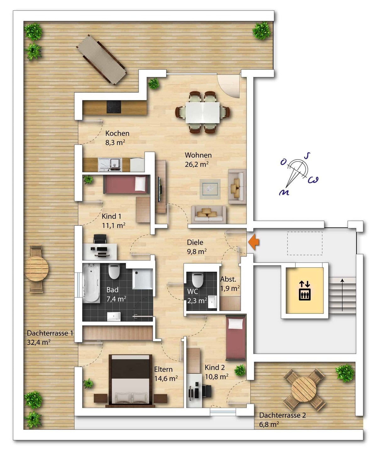 Wohnungsgrundriss