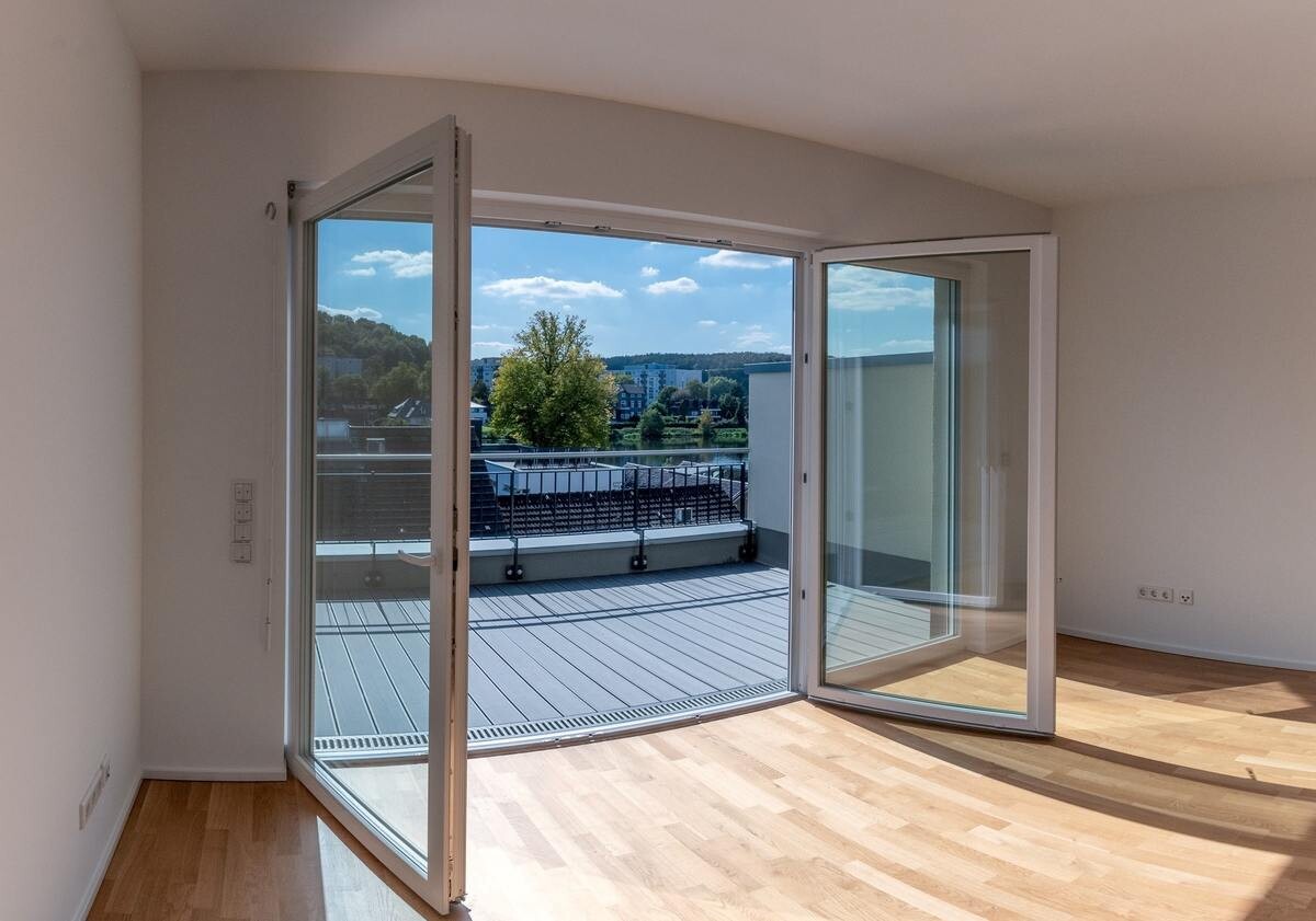 Blick aus dem Wohnzimmer