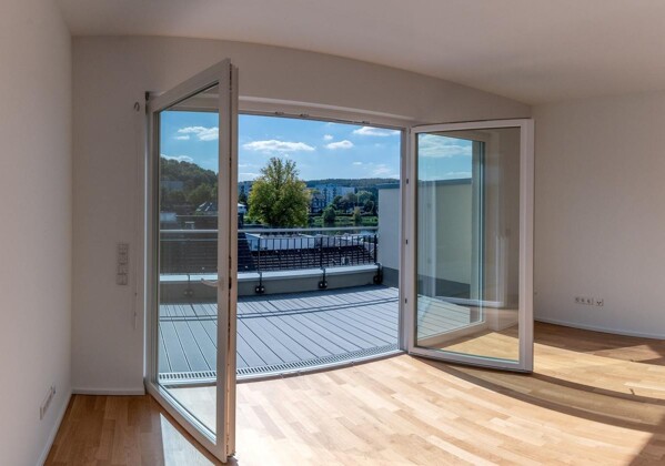 Blick aus dem Wohnzimmer
