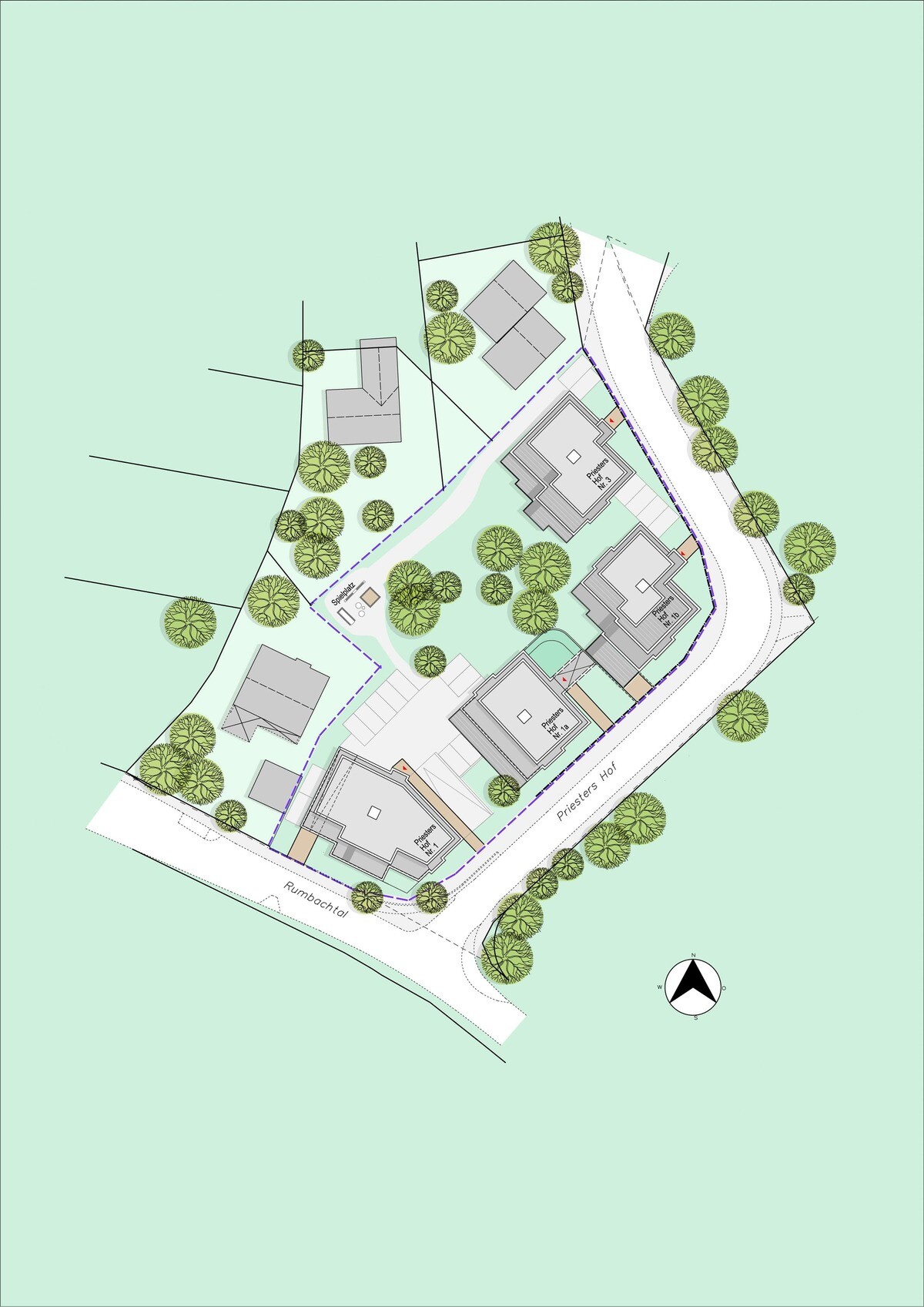 Priesters Hof 1-3 - Lageplan