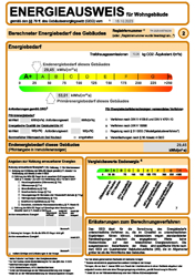 Auszug Energieausweis 3a+b