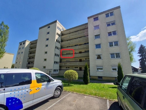 Ansicht mit Lage der Wohnung
