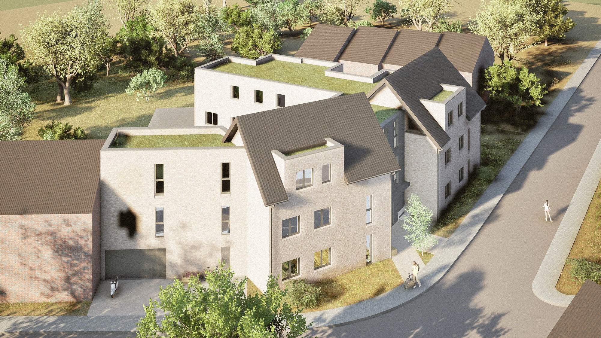 Visualisierung Außenansicht - Vogelperspektive