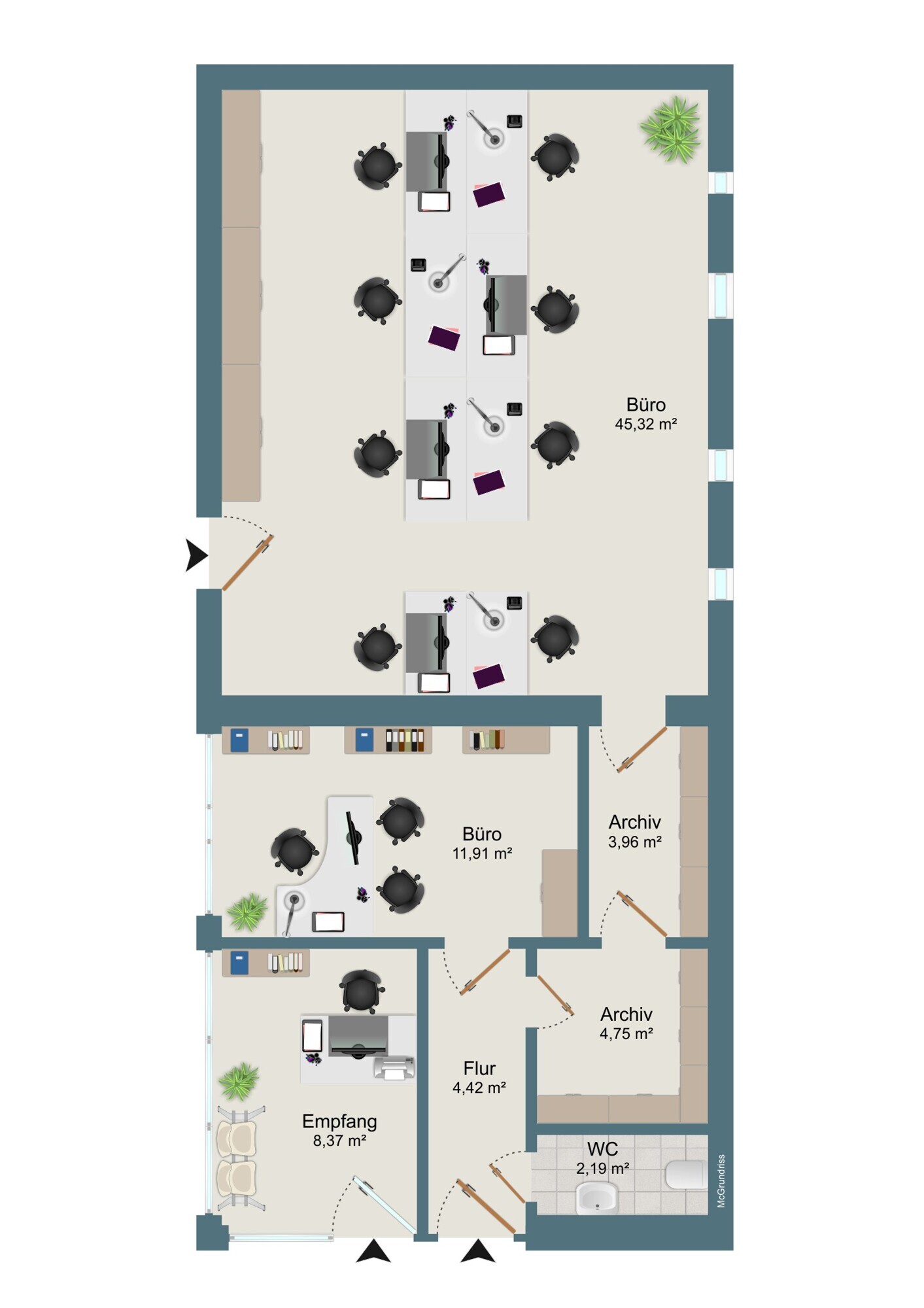 kleines Bürogebäude