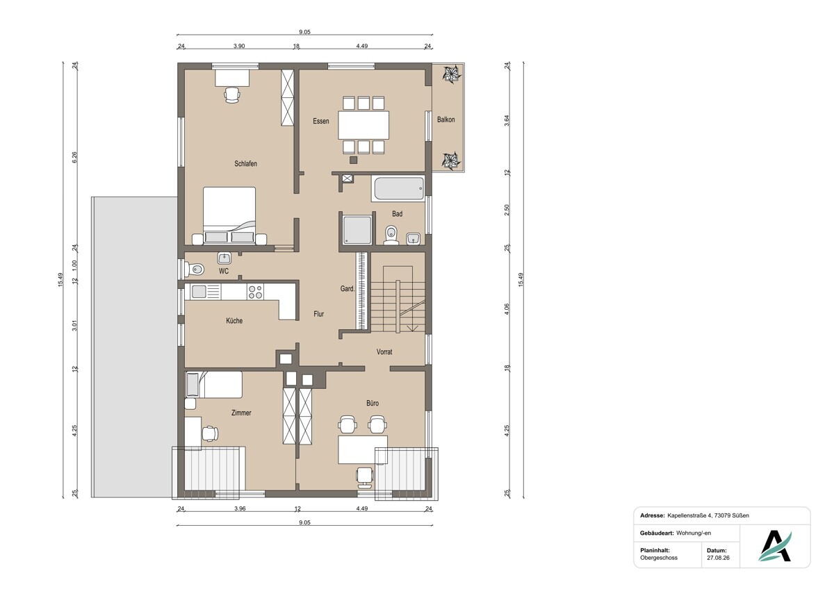 Grundrissplan OG