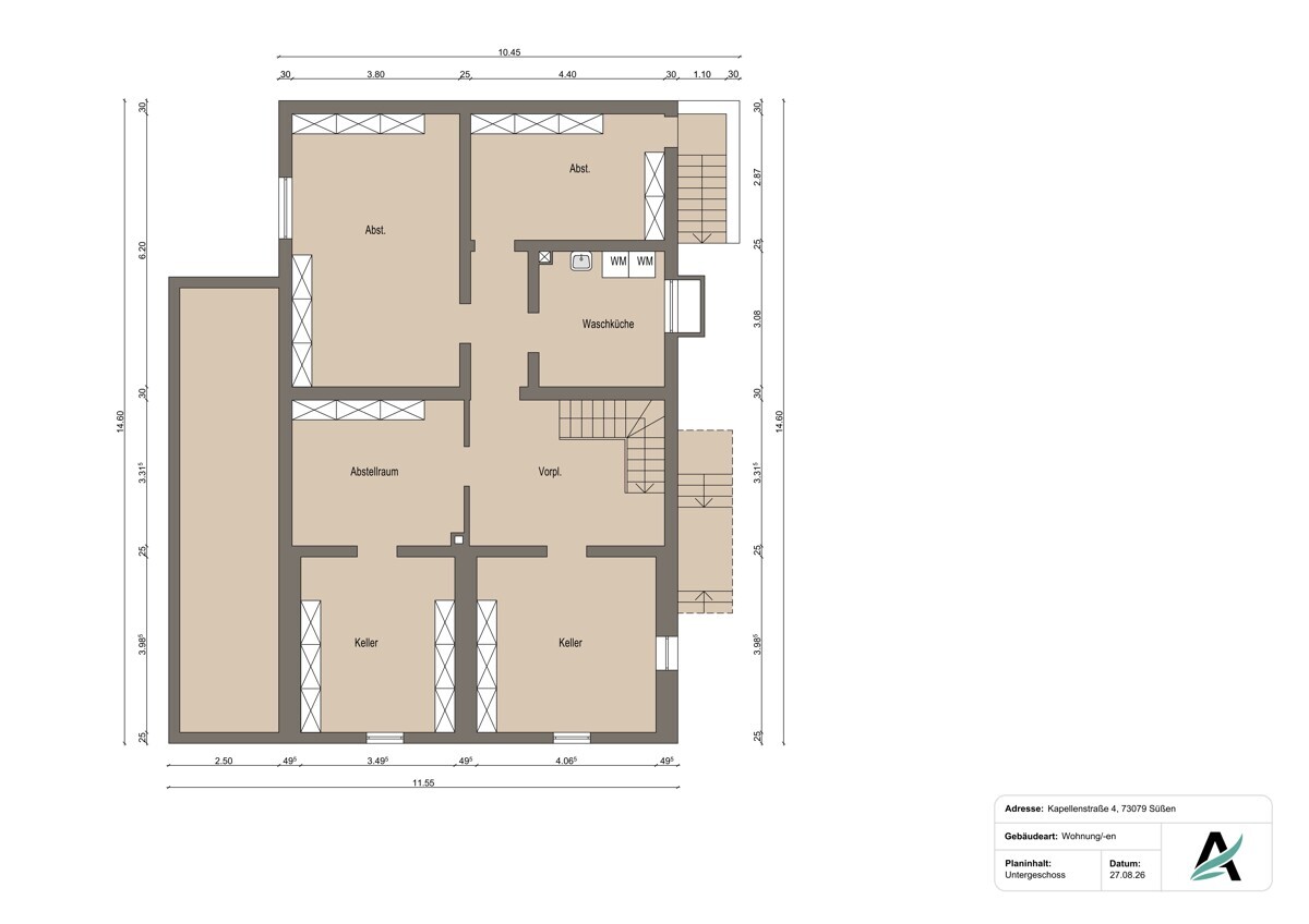 Grundrissplan UG