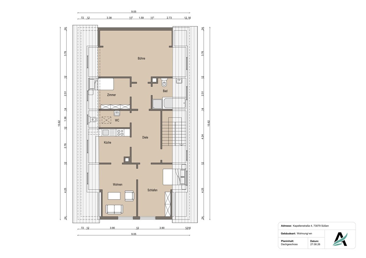 Grundrissplan DG