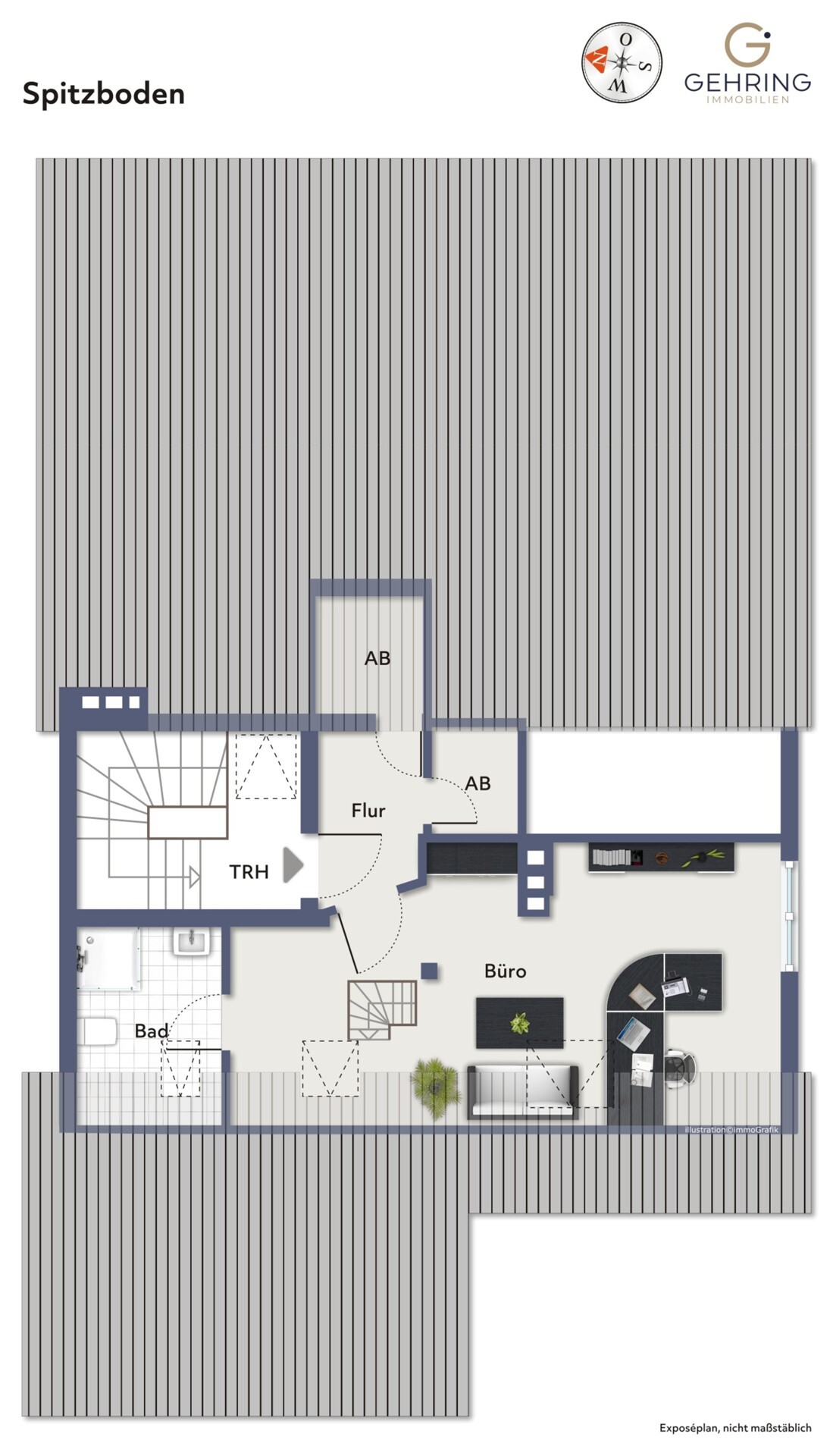 Grundriss Spitzboden