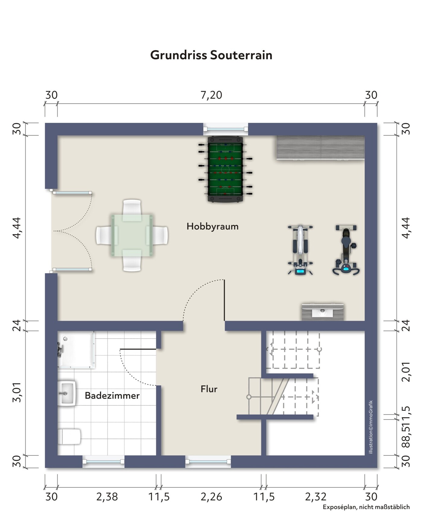 Grundriss Souterrain