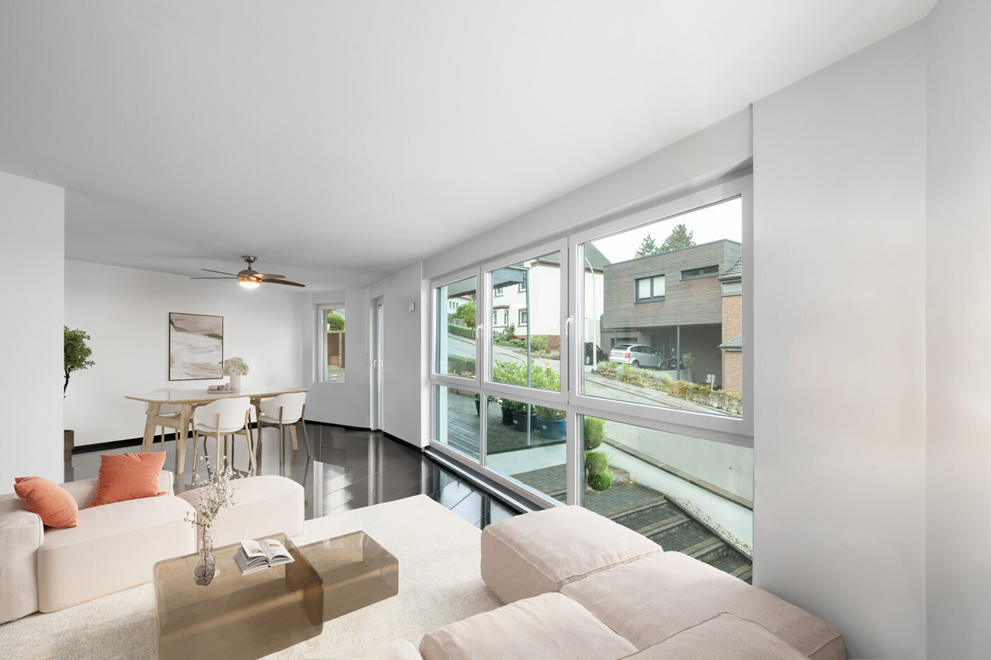 Visualisierung Wohn- und Esszimmer