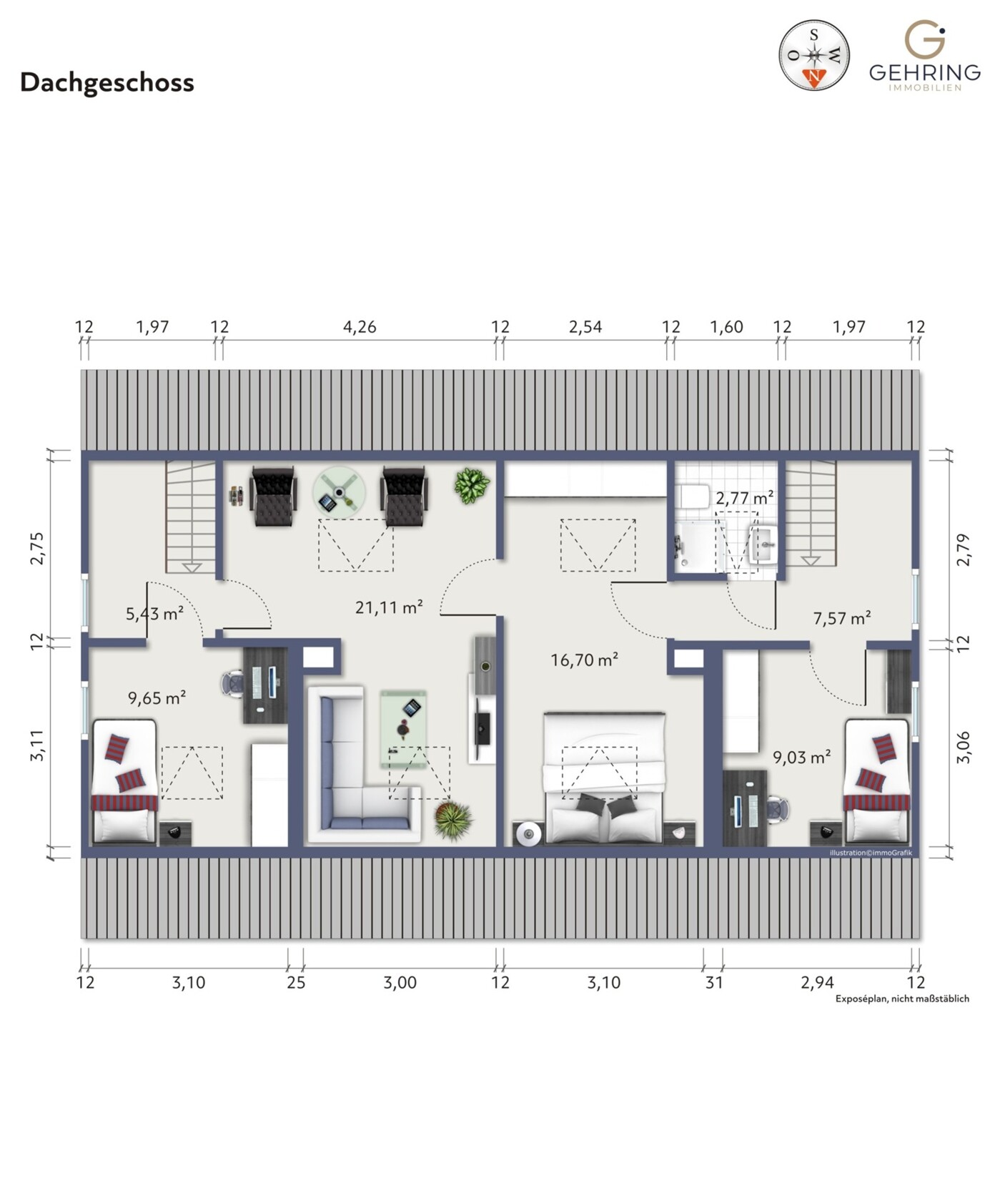 Grundriss Dachgeschoss