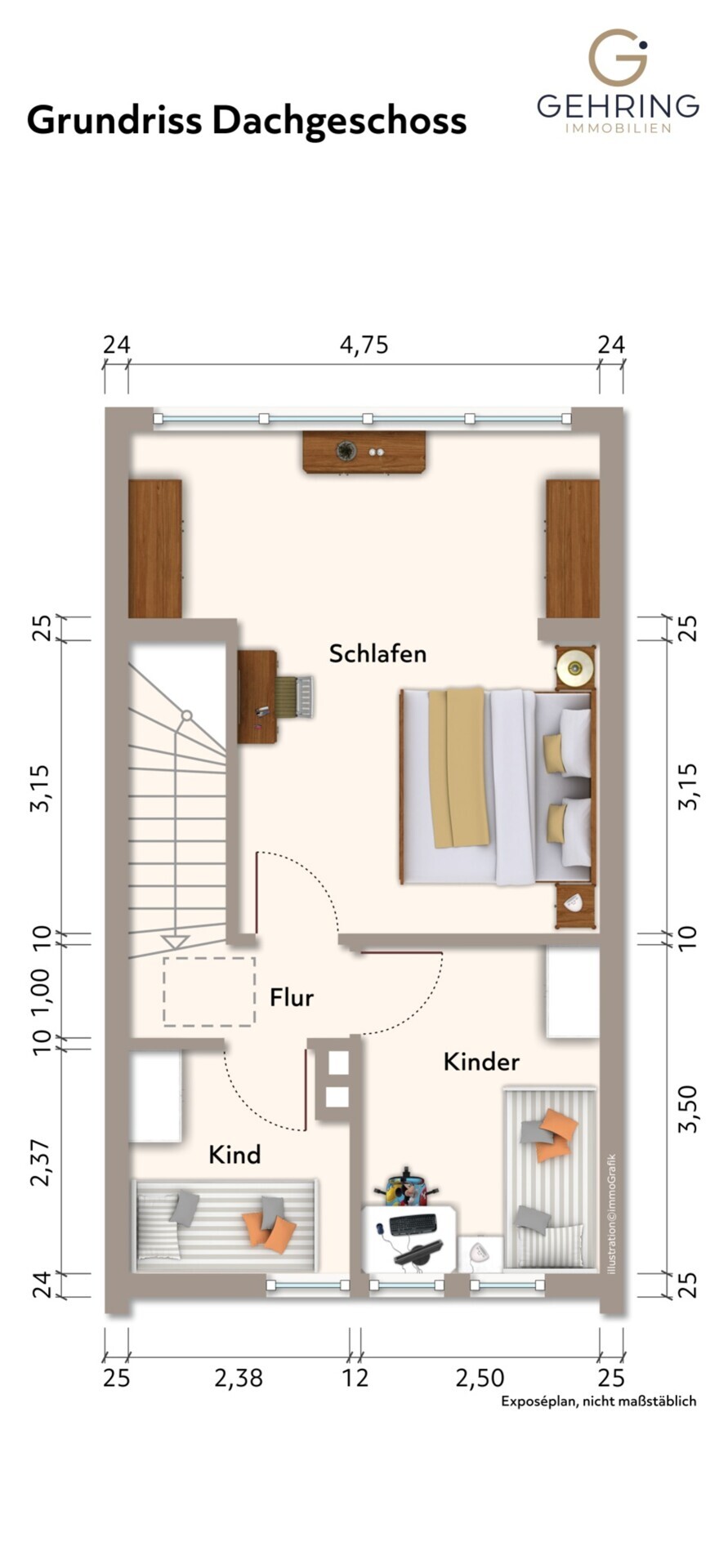 Grundriss, Dachgeschoss