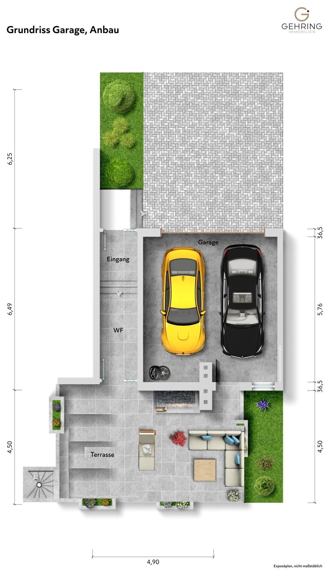 Grundriss Erdgeschoss, Anbau