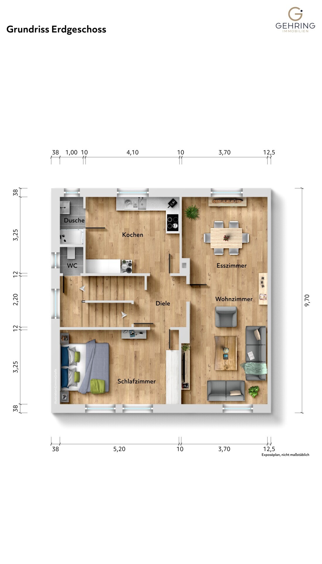 Grundriss Erdgeschoss, Altbau