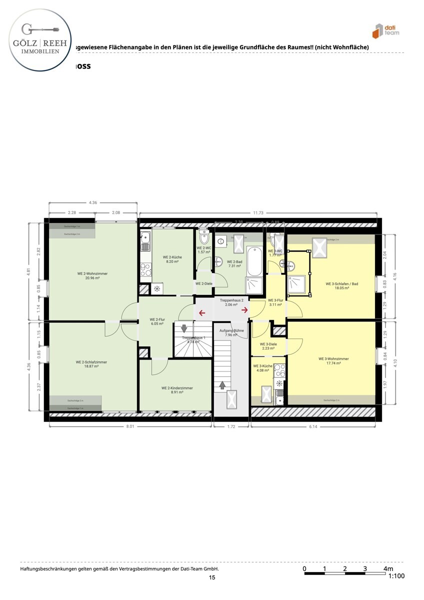 216 Grundriss WE 2 + 3