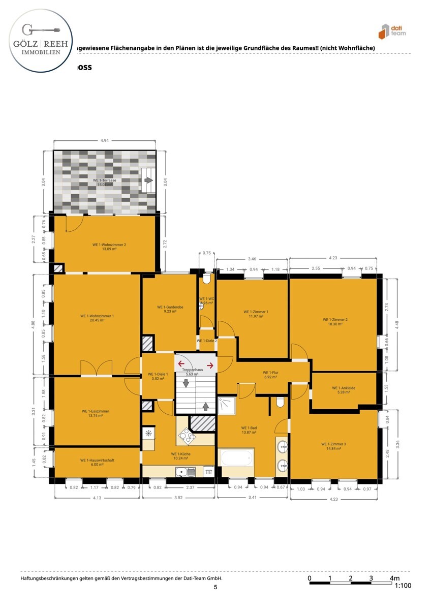 216 Grundriss 1. OG große Wohnung 