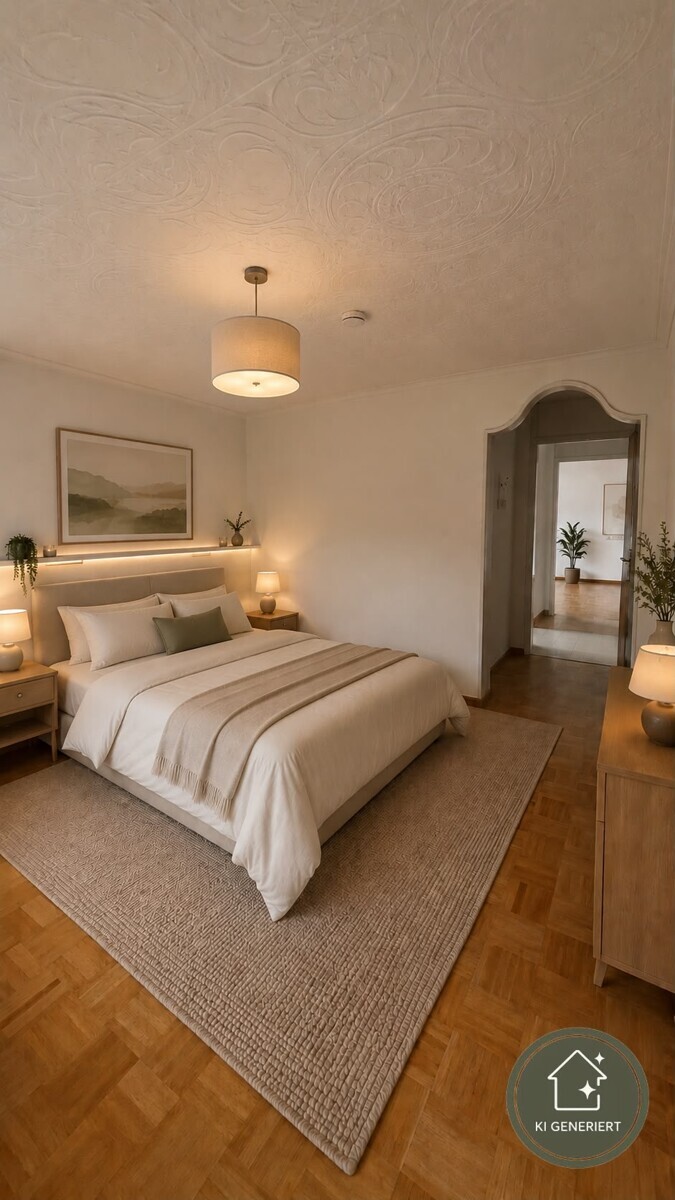 01e3e794 cdc9 41c2 86ba d43f1139fa0f 230 Schlafzimmer gestaged