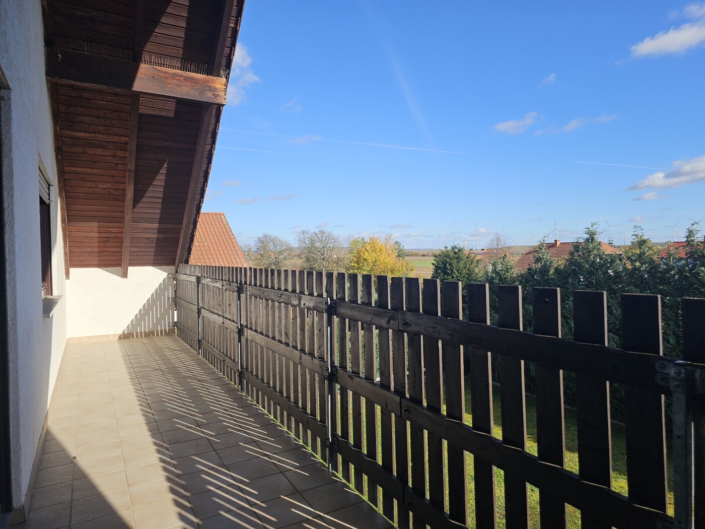 Balkon mit wunderschöner Aussicht
