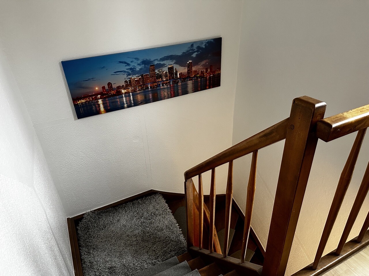 Treppe zum Dachgeschoss