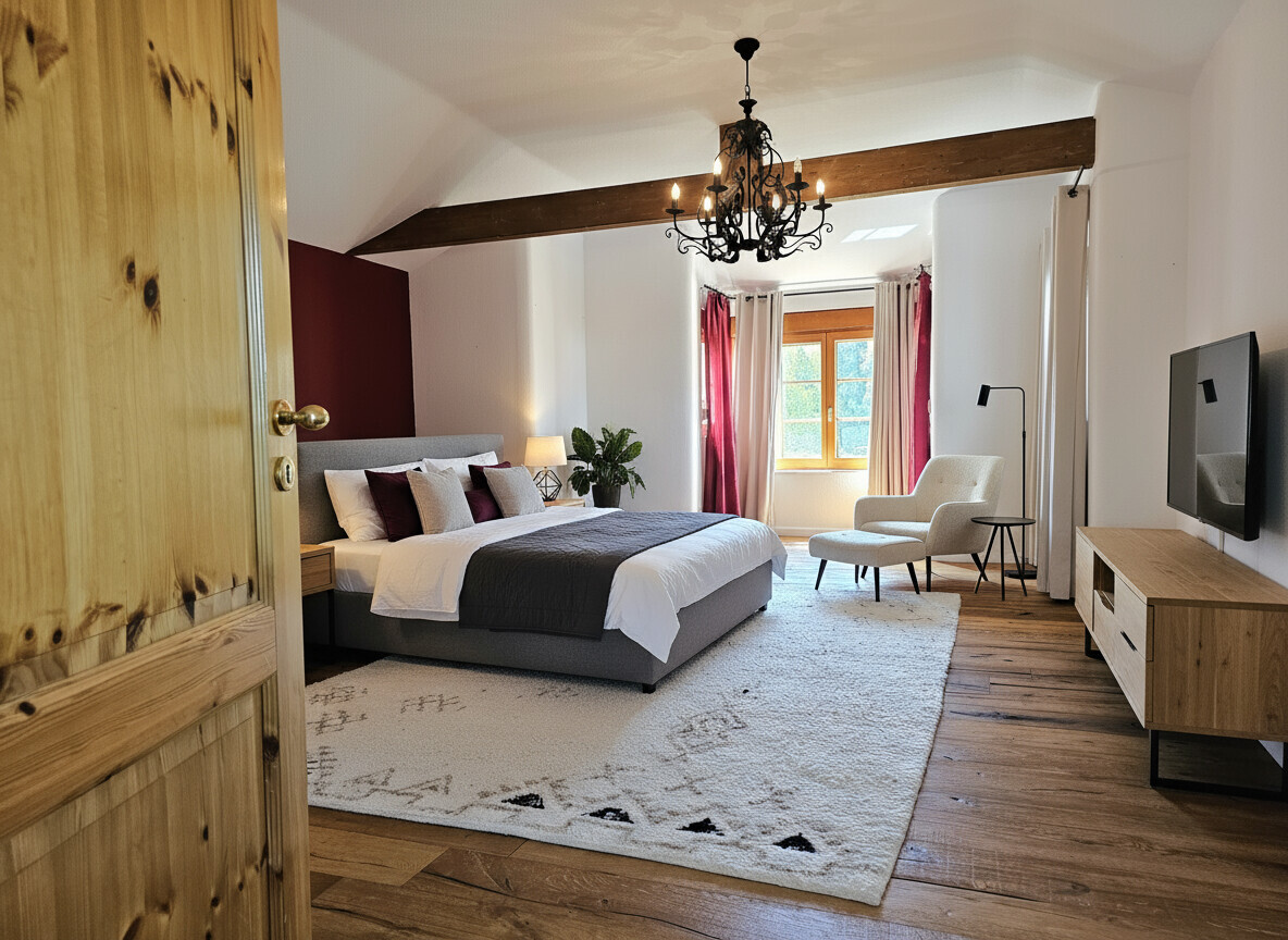 großzügiges Schlafzimmer