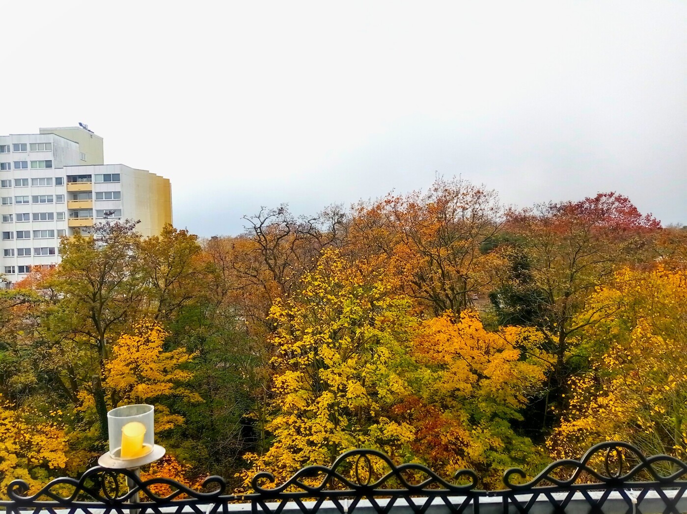 Schöne Aussicht vom Balkon
