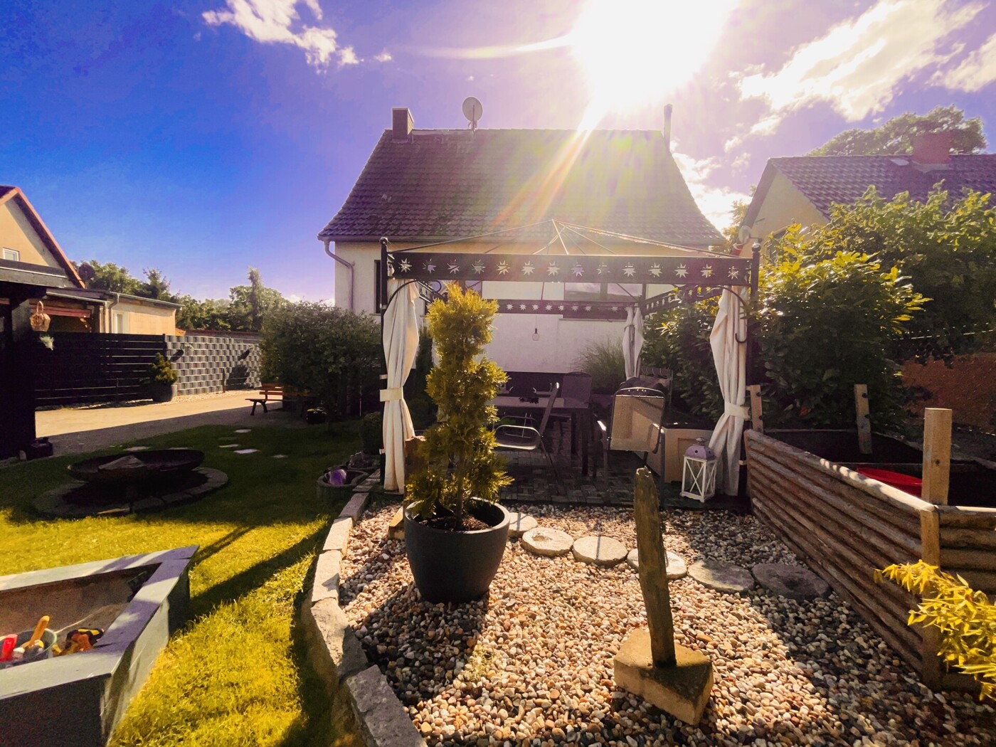 Blick in Richtung Garten