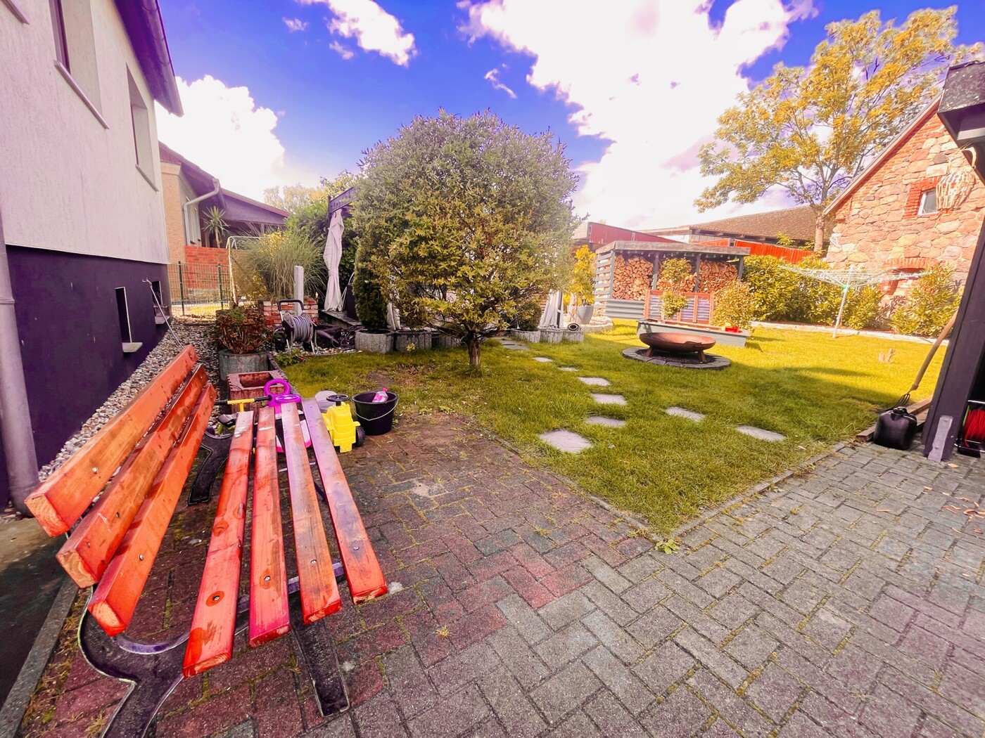 Blick in Richtung Gartenbereich
