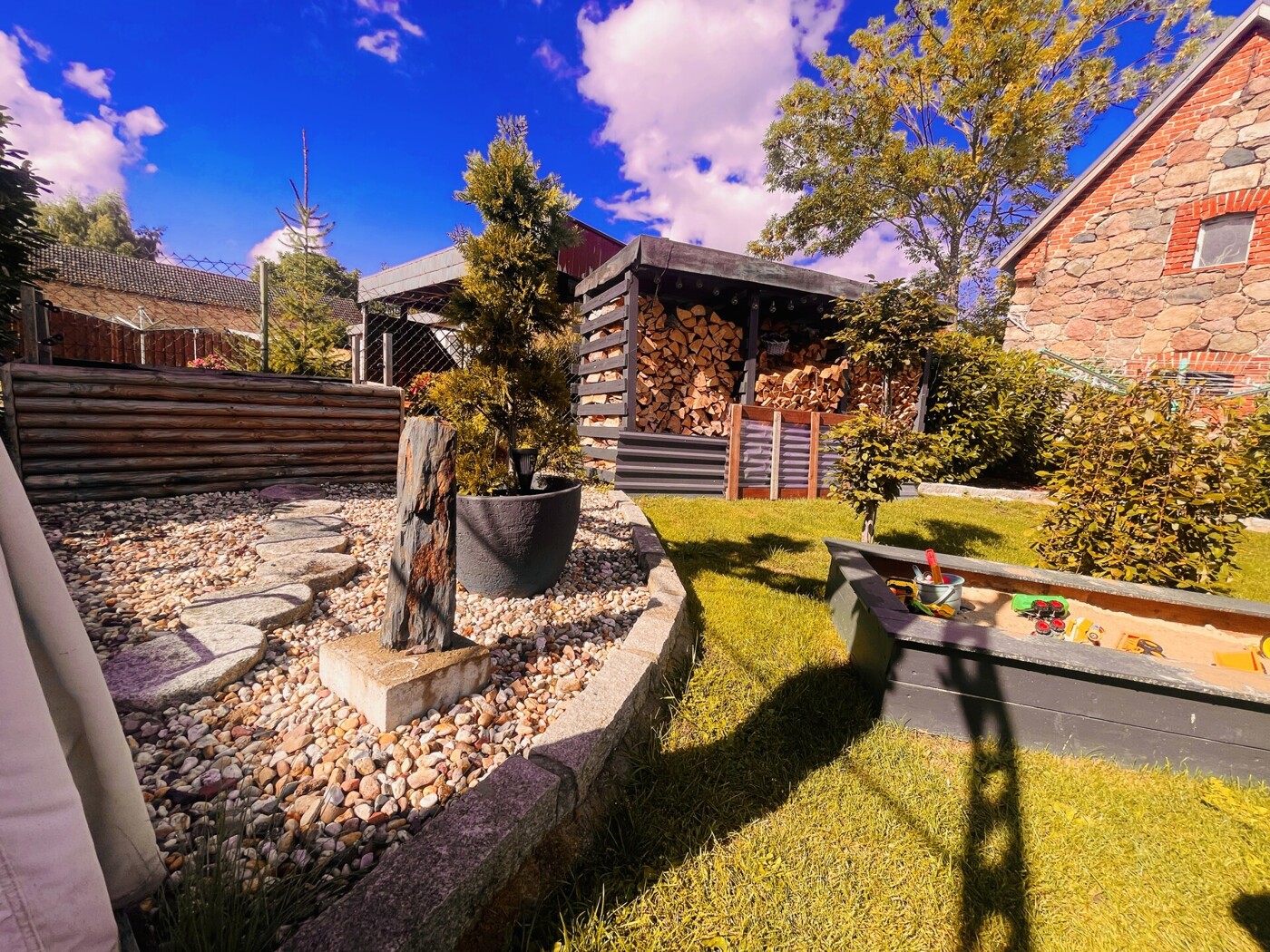 Blick in Richtung Garten