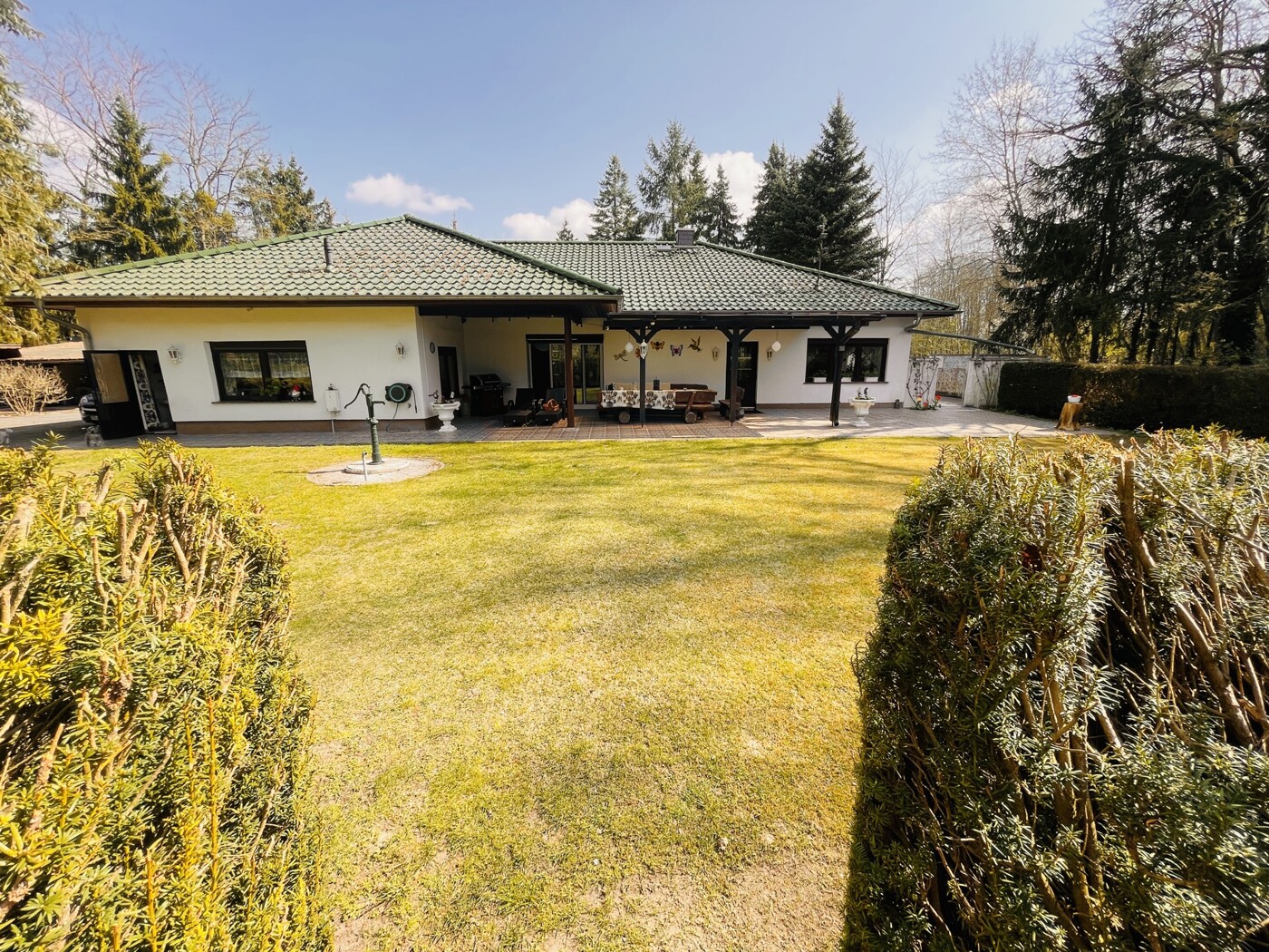 Rückseite vom Bungalow