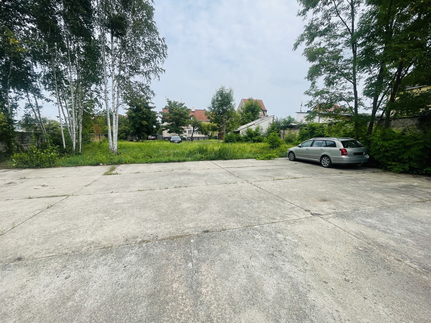 Blick in Richtung Stellplätze