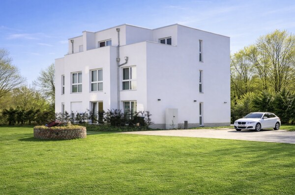 Frontansicht zum Neubau-MFH