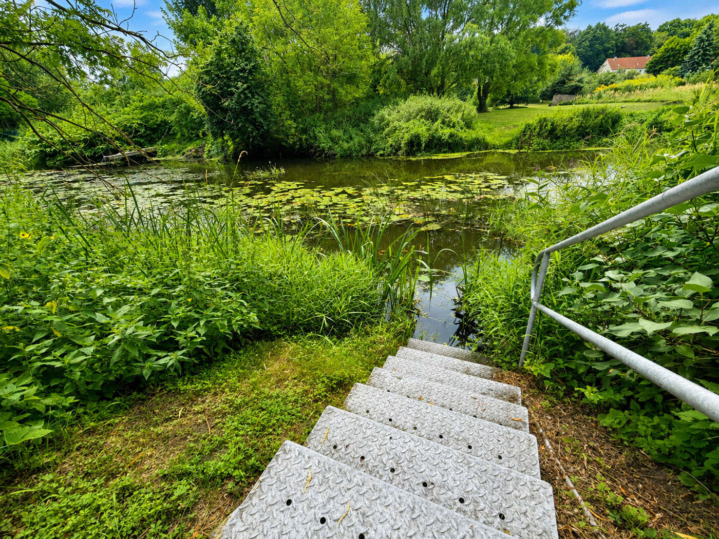 Bild in Richtung Wasserzugang