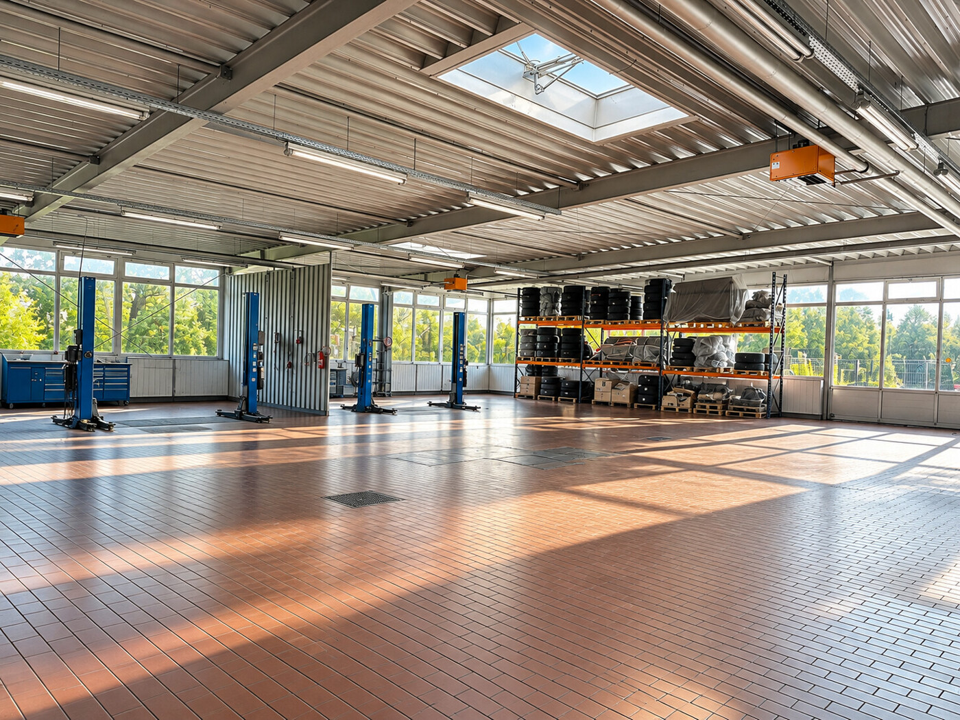 Kfz-Werkstatthalle 