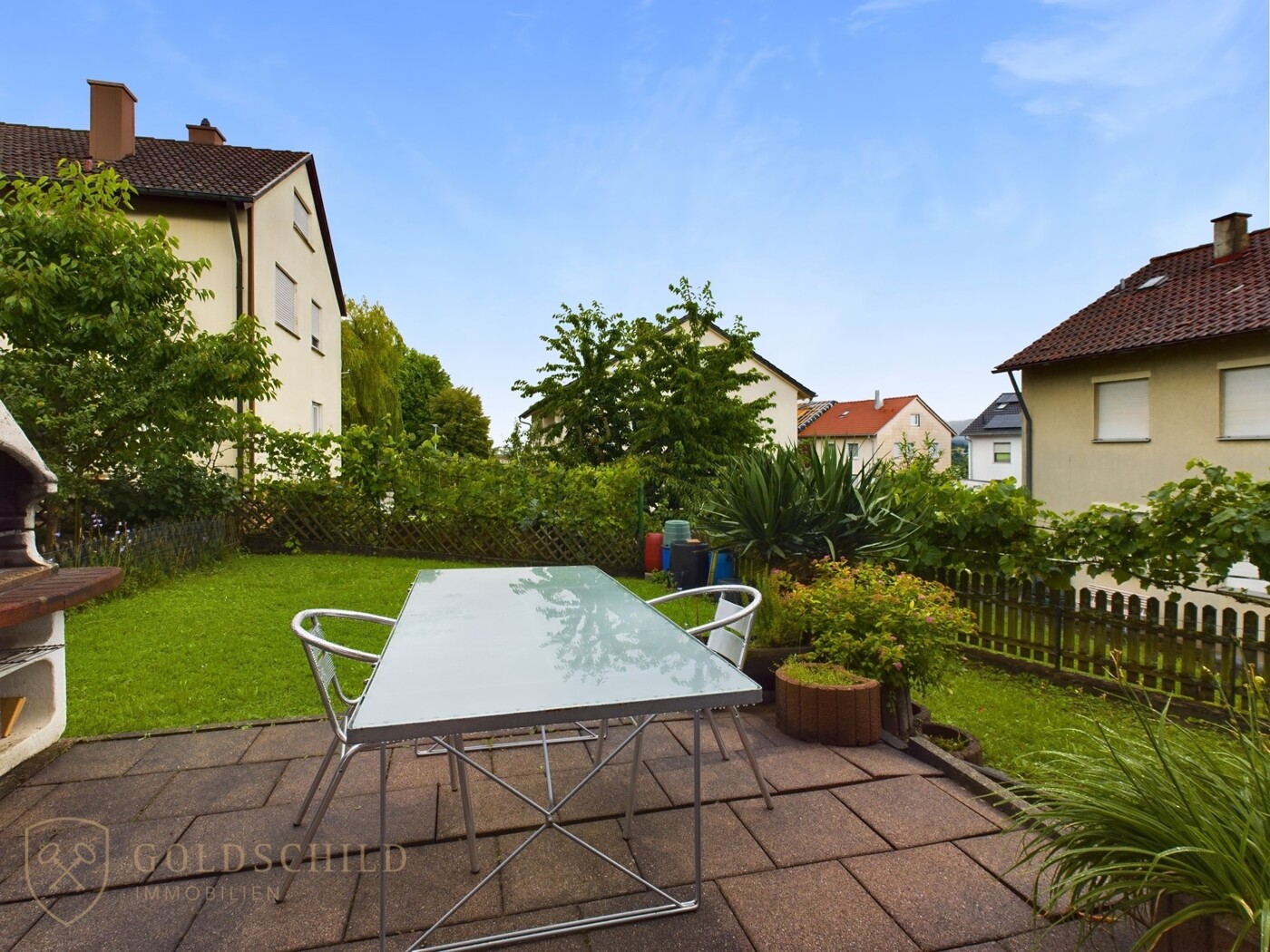 Sonnige Terrasse
