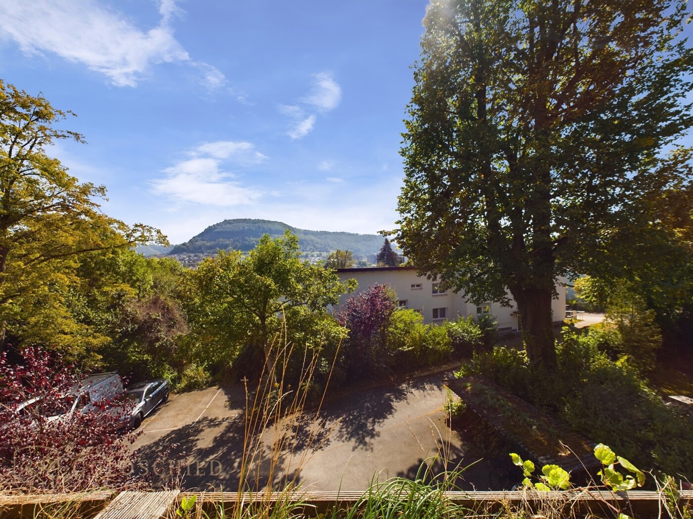 Blick vom Balkon
